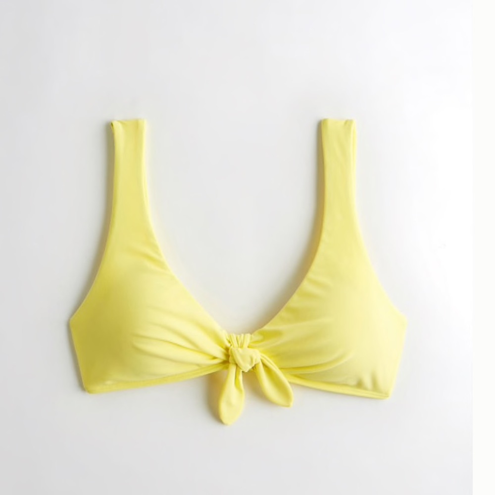 Hollister Tie-front scoop bikini top and bottoms